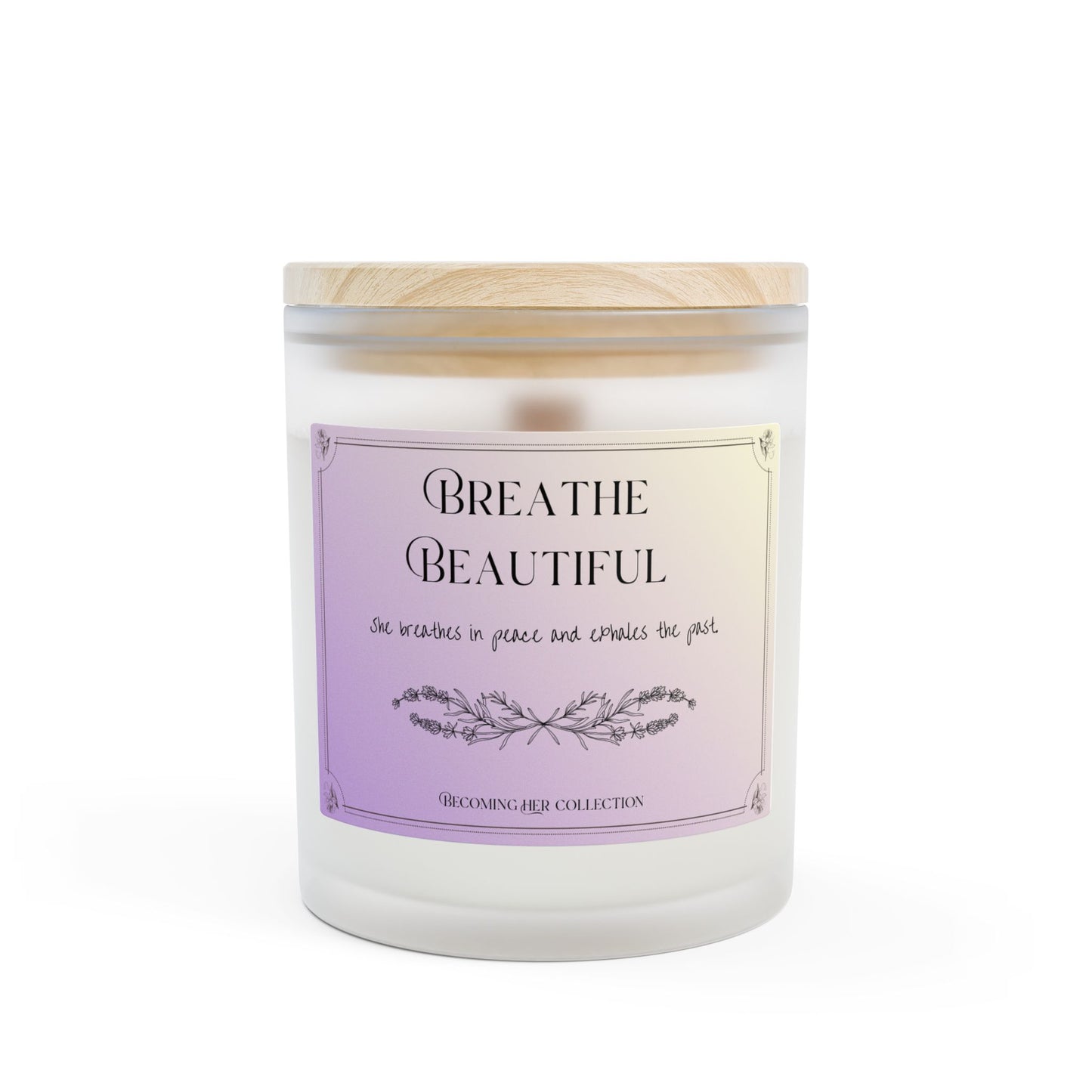 Her Light, Her Way - Lavender Candle (11oz Frosted Glass)