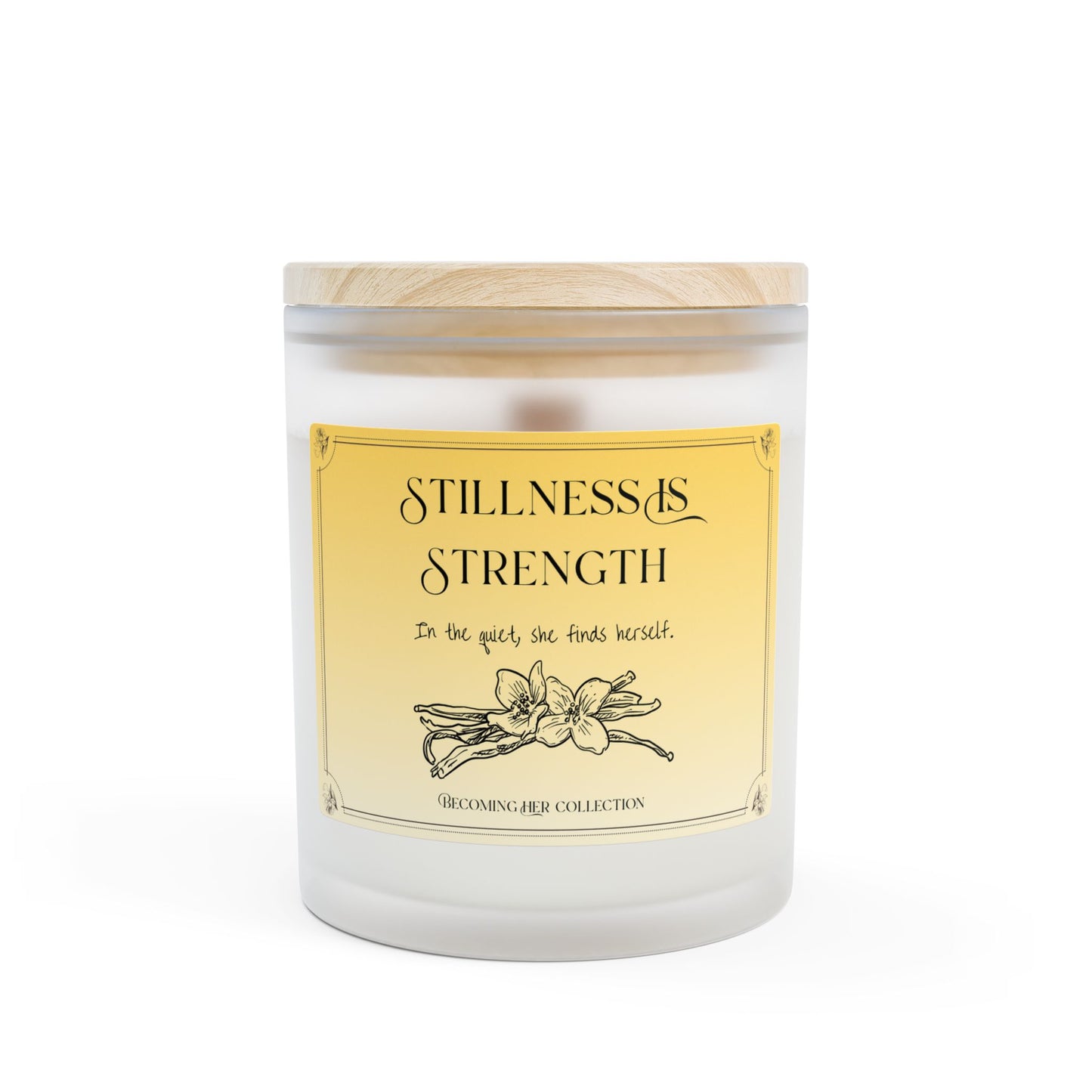 Her Light, Her Way - Vanilla Candle (11oz Frosted Glass)