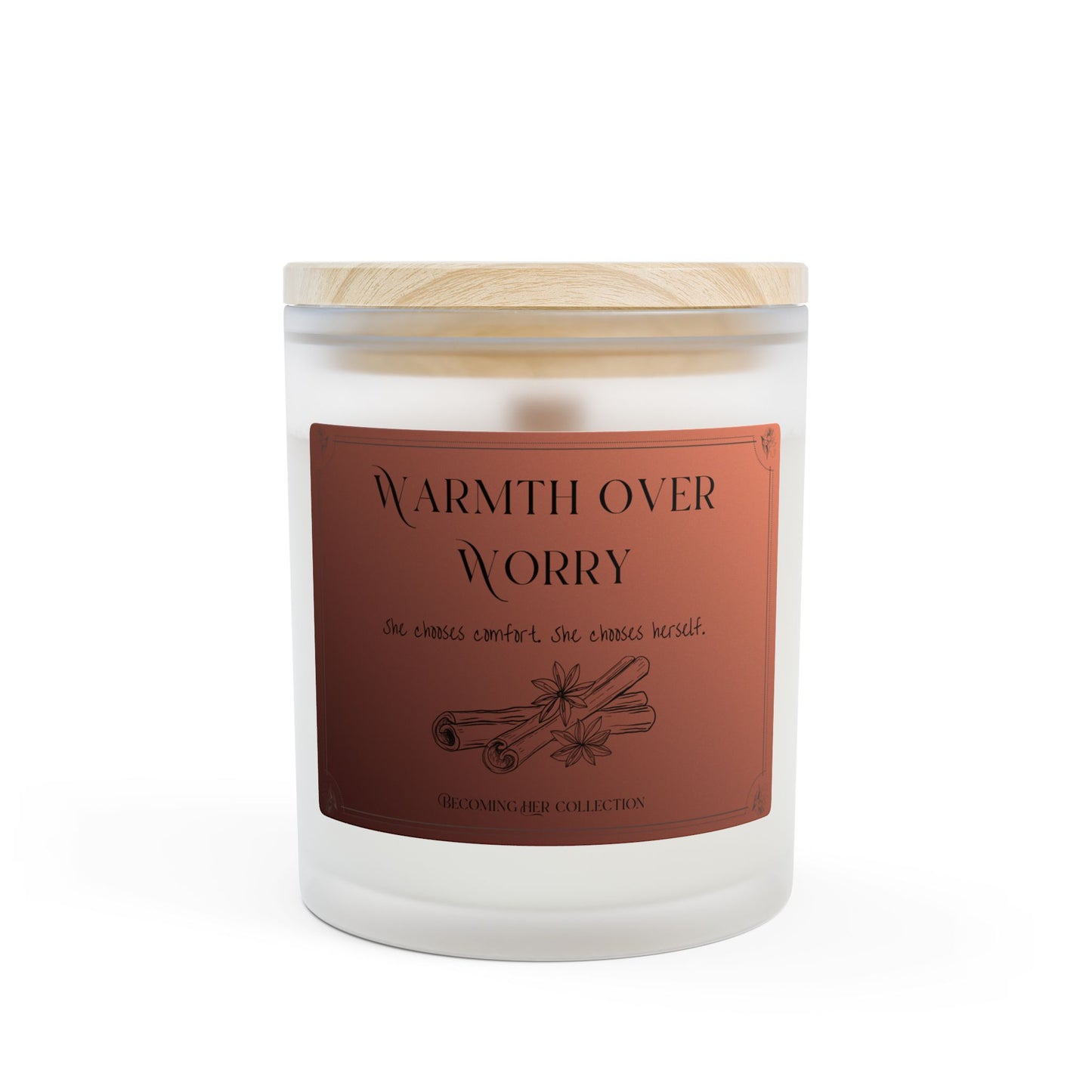 Her Light, Her Way - Cinnamon Chai Candle (11oz Frosted Glass)